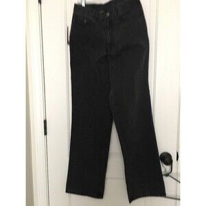 Adult Men's Pinstriped Jeans Zip Button Pockets Size 29 Black